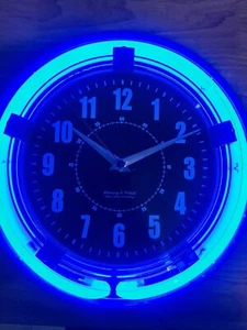 sterling and noble neon wall clock - Picture 1 of 4