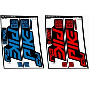 Pegatina de horquilla para 2025 PIKE DJ bicicleta de montaña calcomanías 12 colores opciones - Imagen 1 de 34