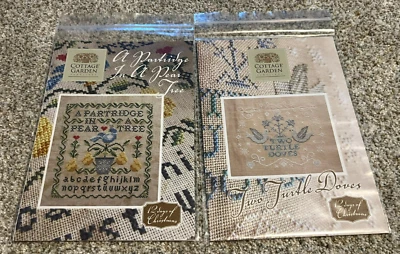 12 DAYS OF CHRISTMAS  (FULL SET) COTTAGE GARDEN SAMPLINGS XSTITCH PATTERNS - HTF - Image 1 of 4
