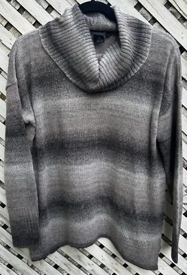 Investments Women's Small Ombre Gray Cowl Neck Sweater - Image 1 of 4