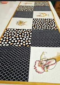 Embroidered Country Chicken Table Runner Embroidered Topper Hand Crafted  - Picture 1 of 6