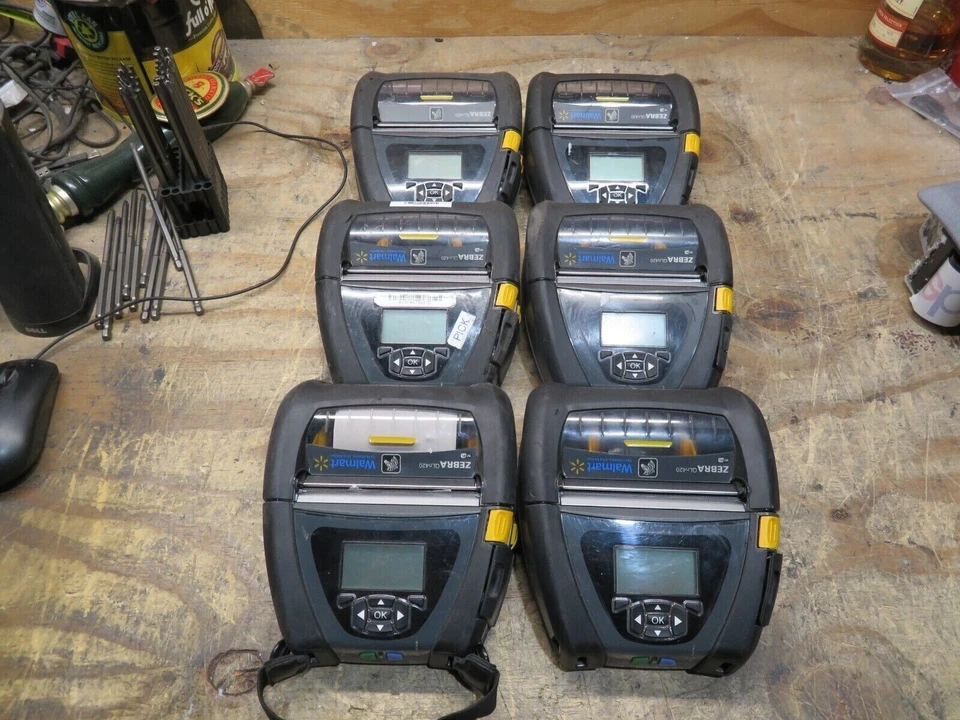 Lot of 6 -Zebra QLN420 Port Thermal Label Printer AS-IS Untested - No Battery - Image 1 of 1