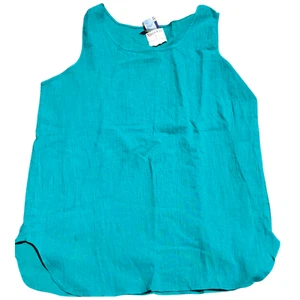 Beached women's green tank top swim beach Cover Up 100% Cotton sz M NWT USA - Picture 1 of 6