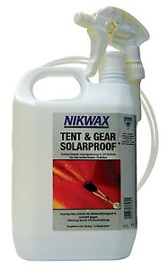 Nikwax SALE!! Tent&Gear SPRAY ON Solar Proof 2.5 Litre UV Waterproofing 