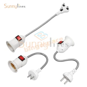 1Pack E27 Screw Port 360° plug with Independent Switch Hose Lamp Holder Adapter - Picture 1 of 17
