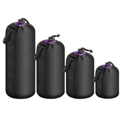 Juego de 4 fundas protectoras para lentes de cámara DSLR suaves impermeables Foto 1 de 4