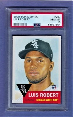 2020 LUIS ROBERT Topps Living #297 Chicago WHITE SOX PSA 10 GEM/MT - Image 1 of 2