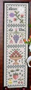 FRUIT SAMPLINGS-CROSS STITCH- HILLSIDE SAMPLINGS - Picture 1 of 1
