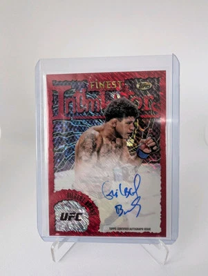2024 Topps Finest UFC - Red Intimidators On Card Auto - Gilbert Burns - Image 1 of 2