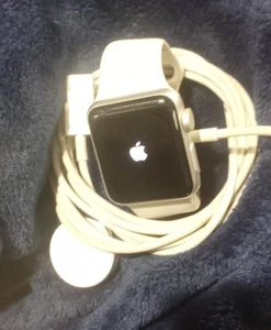 APPLE WATCH SERIES 3 ~ White 38mm GPS ION-X Glass WR 50mm - Zdjęcie 1 z 4