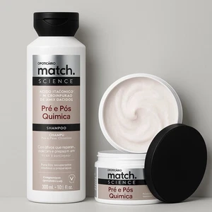Set Capelli Match Science Pré e Pós Química – O Boticário | Shampoo + Maschera - Foto 1 di 8