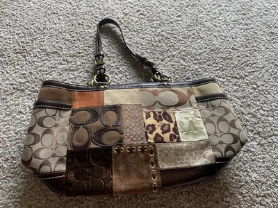 Coach Patchwork Signature C Demi Shoulder Bag F12843 - Image 1 of 3