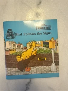 1980 Big Bird Follows The Signs by Emily Perl Kingsley Golden Tell A Tale Book - Picture 1 of 6