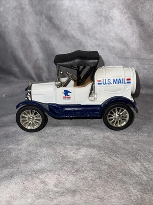 Vintage ERTL 1918 Ford Model T Runabout USPS Delivery Truck U.S. Mail Bank Used - Image 1 of 4