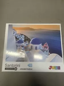 1000 Piece Jigsaw Puzzle Santorini and Aegean Sea Theme for Family, Friend - Picture 1 of 5