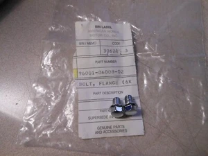 NOS Honda Flange Bolt 6X8 96-04 XR250 85-08 CMX250 96001-06008-02 QTY 2 - Picture 1 of 3
