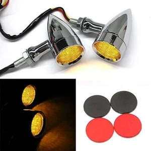 Motorcycle LEDs Turn Signals Amber Indicator Light For Harley XL Sportster 1200 - Picture 1 of 10