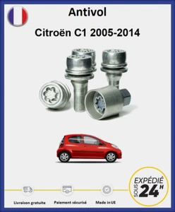 Radmuttern Diebstahlsicherung Citroen C1 2005-2014 - Bild 1 von 1