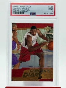 2003-04 Upper Deck Lebron James Lebron's Diary Cleveland Cavaliers #LJ6 PSA 9 RC - Picture 1 of 2