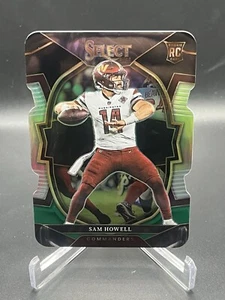 Sam Howell 2022 Select negro y verde Prizm troquelado #76 Seahawks RC paralelo - Imagen 1 de 2