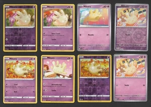 Milcery Pokemon Card Collection Set of 8 English Cards Holo Reverse Cute - Picture 1 of 1