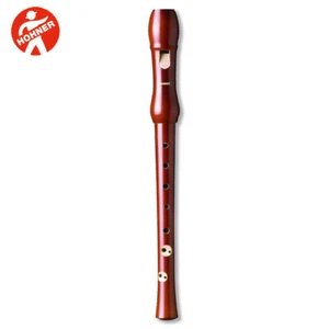 Hohner 9550 Pearwood 2-Piece Baroque Fingering Wooden Soprano Recorder - Picture 1 of 1