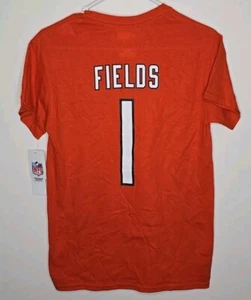 Neu Justin Fields Chicago Bears Shirt Herren S orange NFL Team Bekleidung Football - Bild 1 von 9