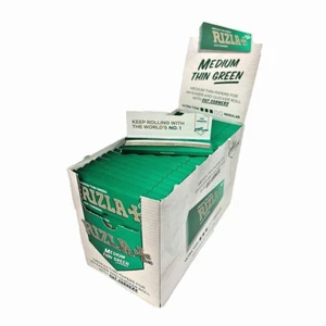 Original Rizla Green Regular Standard Cigarette Rolling Papers 50 booklets - Picture 1 of 1