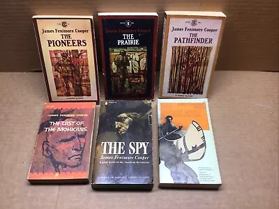 6 James Cooper PB Books Leatherstocking Tales Set 1960s Prairie 1st Printing - Image 1 of 4