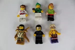 6 Lot LEGO Minifigs - Forestman, Shaggy, Ninjago. Policeman - Picture 1 of 5