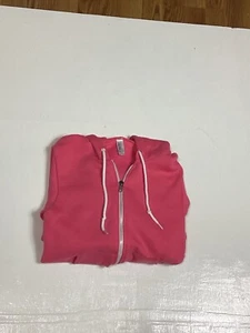 Young adult  XXS Zip Up hoodie  long Sleeve Color Pink Brand American Apparel - Picture 1 of 10