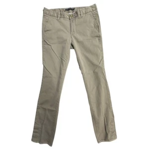 Gap Pants Kids Size 4 Khaki Stretch Adjustable Waist and Button Pant Hem Uniform - Picture 1 of 6