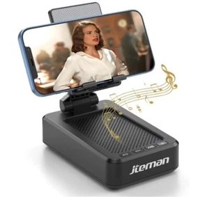 Support téléphone JTEMAN avec haut-parleur Bluetooth électronique NEUF - boîte ouverte - Photo 1 sur 7