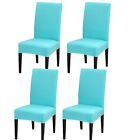 Dining Room Chair Covers Sets Of 4 Solid Stretch Removable And Washable Chair...