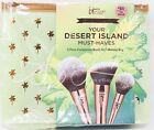 It Cosmetics Your Desert Island Must Haves 3 Pc Complexion Brush Set Makeup Bag