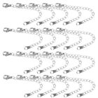  20 Pcs Necklace Extender Pendant Necklaces Silver Stainless Steel Fashion
