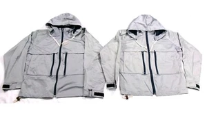 VTG 70's REI Matching Pair Silver & Navy Vented Gore-Tex Hiking Jackets LG & MED - Picture 1 of 24