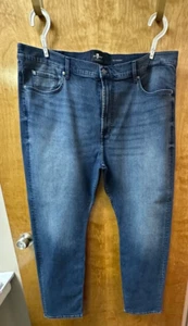 Blaue Herrenjeans 7For All Man Kind The Straight 48 x 32 - Bild 1 von 4