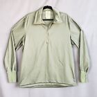 Men’s US Army Tactical Green Sleeping Shirt Quarter Zip Pullover Size Large