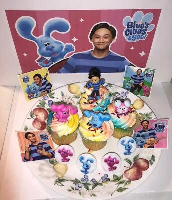 Nickelodeon Blue's Clues & You! Cake Toppers Cupcake Decorations Set of 12