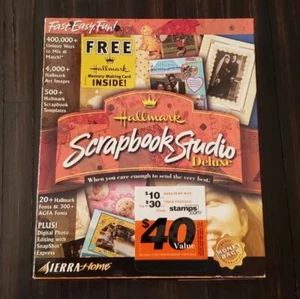 Hallmark Scrapbook Studio Deluxe CD Create Images Pictures Crafts Templates NIB - Picture 1 of 8