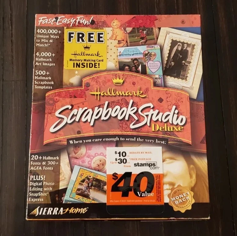Hallmark Scrapbook Studio Deluxe CD Create Images Pictures Crafts Templates NIB - Image 1 of 4