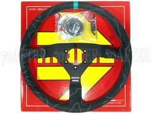Greddy x MOMO Limited Edition 350mm Monte Carlo Alcantara Steering Wheel - Picture 1 of 4