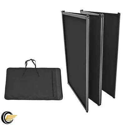 48" x 25" Negro Portátil Plegable DJ Evento Fachada Marco de Metal Cabina con Bolsa de Transporte Foto 1 de 4