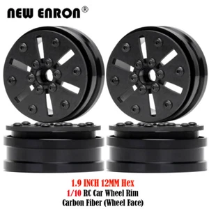 Carbon Fiber +0.35mm Offset 1.9 Beadlock Wheel Rim for VS4-10 RC4WD AXI03007 TF2 - Picture 1 of 14