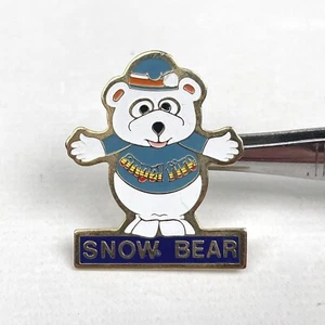 Angle Fire SNOW BEAR Camp Skiing Ski NEW MEXICO Resort Souvenir Enamel Lapel Pin - Picture 1 of 7