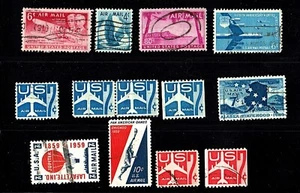 1949- U.S. AIRMAIL MIXED LOT #7 Lot of 13 Sc#C45- All Postally Used Neat! - Picture 1 of 1