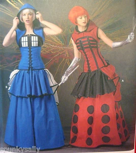 SEWING PATTERN Simplicity 1095 DR WHO TARDIS DALEK Cosplay sz 14-22 Costume  - Picture 1 of 3