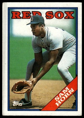 1988 Topps #377 Sam Horn - Image 1 of 2