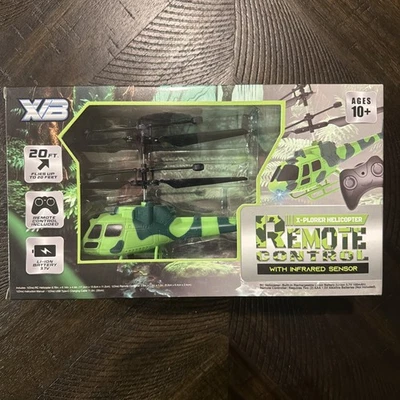 XB X-Plorer green Camo 2ch Mini Infrared Remote Control Helicopter NIB - Image 1 of 3